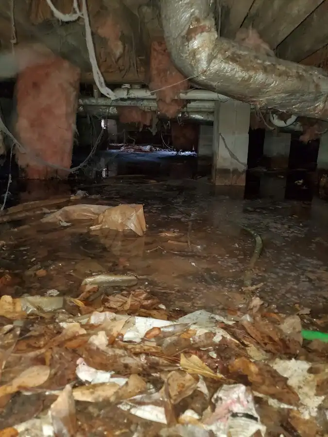 Crawl space flood assessment for Commercial Water Damage Restoration in Arroyo Grande